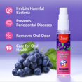 thumbnail image 3 of Spray buccal au raisin, 20 ml, rafraîchissant et hydratant, portable et longue durée, 3 of 4