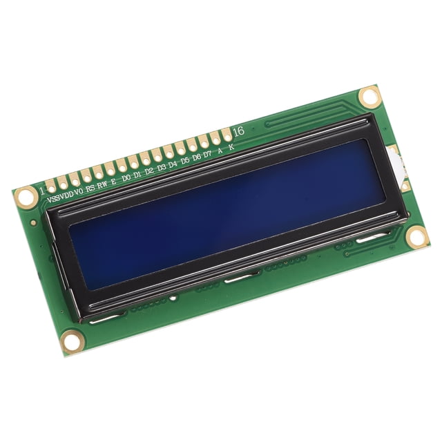 Unique Bargains LCD 1602 Display Module 5V, Blue Display Screen Backlight 16x2 LCD Module Interface Adapter