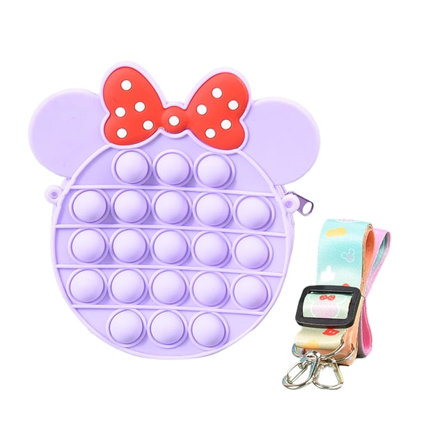 Bolso de hombro para niñas, preciosos bolsos tipo monedero con burbujas, para niñas, niños y adultos