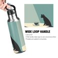 thumbnail image 4 of Yayeee 20oz Insulated Water Bottle Double Wall Stainless Steel with Flip Straw Lid, Black Cat, 4 of 7