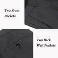 thumbnail image 3 of COOFANDY Men's Classic Fit Flat Front Dress Pants No Iron Premium Casual Pants, 3 of 11