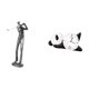 thumbnail image 1 of Figura de golfista,Estatua de golfista de resina,figura de golfista,decoración del hogar,Reloj de pared,Reloj de pared Panda Decoración del hogar Lindo Creativo,Reloj de pared con forma de, 1 of 8