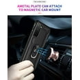 thumbnail image 3 of REQO for Samsung Galaxy S21 5G Case with HD Screen Protectors, Military-Grade Metal Ring Holder Kickstand 15ft Drop Tested Shockproof Cover Case for Samsung Galaxy S21 Black, 3 of 7
