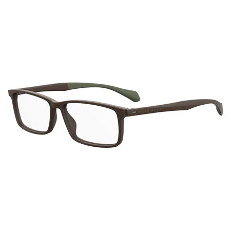 Hugo Boss 1081 Full Rim Rectangular Matte Brown Eyeglasses