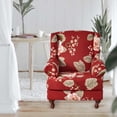 thumbnail image 4 of Housse Extensible 2024 pour Fauteuil à Oreilles Housse de Sofa Lavable Protège-Chaise Housse de Fauteuil Housse de Siège de Sofa Simple pour Mariage Gris, 4 of 10