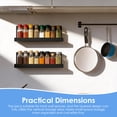 thumbnail image 5 of Ikoopy 2Pcs Acrylic Floating Shelf No Drilling Wall Mounted Storage Shelf with Backing Adhesive Easy Install Wall Display Rack for Bathroom Kitchen Study Room Office, 5 of 13
