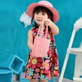 thumbnail image 4 of Girls Straw Sun Hat and Purse Sets Kids Child Birthdays Easter Party Summer Beach Cap Travel Gift, 4 of 7