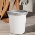 thumbnail image 4 of Fiudx Ofertas y liquidaciones Bote De Basura Engrosado De Plástico Hogar De Alto Valor Sin Tapa Cocina Baño Anillo De Presión Cesto De Basura Adecuado para El Hogar Cocina Baño Garaje, 4 of 7