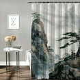 thumbnail image 2 of Orinice Mountain Tree Ladder Bathroom Decor Set - Colorful Luxurious Polyester Fabric Shower Curtain with Hooks 69x72, 2 of 7