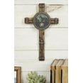 thumbnail image 3 of Set Of 3 Rustic Western Star Horseshoe Cowboy Horse And Pistols Wall Crosses, 3 of 9