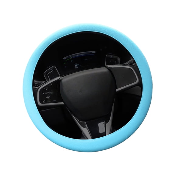 All Season Silicone Steering Wheel Cover Flexible Wear Resistant Suitable for 14'' 15'' 16'' Steering Wheels