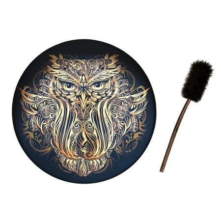 

Shaman Drum 9.8 Inch Handmade Shamanic Drum Siberian Spirit Music Drums Home Ornament with Drum Stick Siberian Shamanic Drum