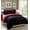 Red, variant on 2pc Down Alternative Reversible Comforter Set Red and black Twin Size