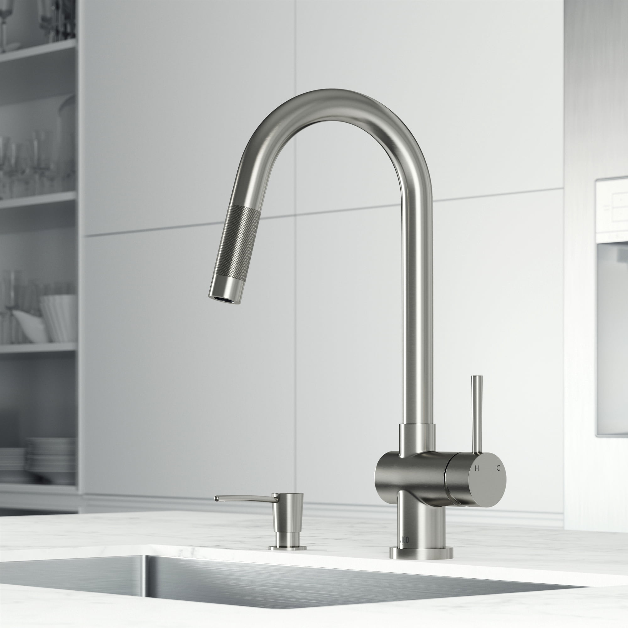 10 oz. Kitchen Soap Dispenser in Stainless Steel