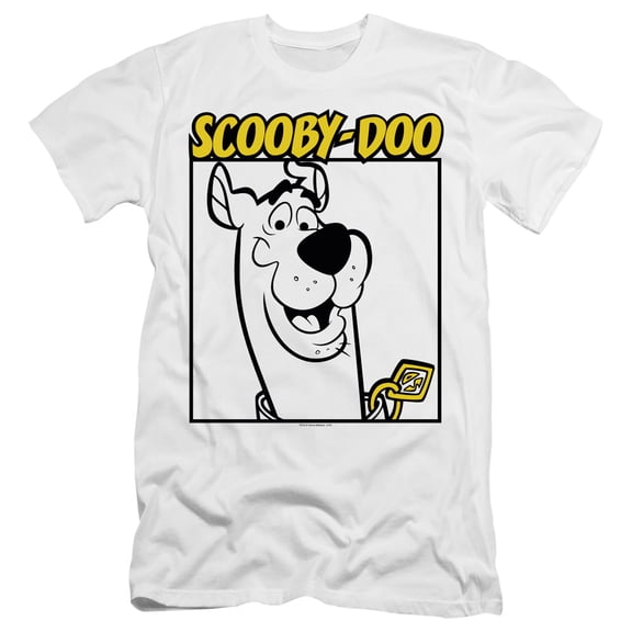Scooby Doo Scooby Square Adult 30/1 T-Shirt White