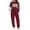 Wine Red, variant on Tracksuit for Women Colorblock Striped Sweatsuit Casual 2 Piece Sweatshirts Sweatpants Jogger Set Outfits