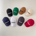 thumbnail image 2 of Sombreros de Sol para bebé, gorras de béisbol con patrón de letras para niños, algodón, otoño Fivean unisex, 2 of 2