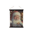 thumbnail image 1 of Crinkle Paper Wall Hanger (Santa With A Cookie), 1 of 3