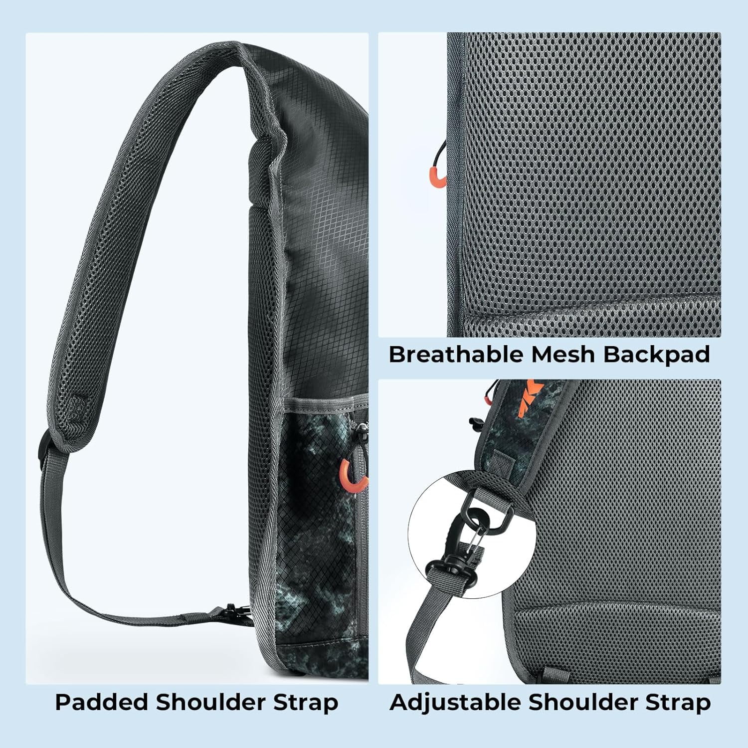 KastKing Pond Hopper Fishing Sling Tackle Storage Bag with