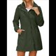 thumbnail image 2 of Chaqueta Impermeable para Mujer con Capucha, Abrigo Impermeable para Mujer, Cortavientos Verde S, 2 of 8