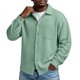 thumbnail image 4 of Top Abrigo Hombres Sólido Casual Manga Larga Botón Arriba Camisa para el Uso Diario de Verano, Moda Al Aire Libre Tops, 4 of 7