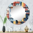 thumbnail image 5 of DESIGN ART Designart "Cityscape Colorful Patterns I" Architecture Modern Wall Mirror 20in.x30in., 5 of 5