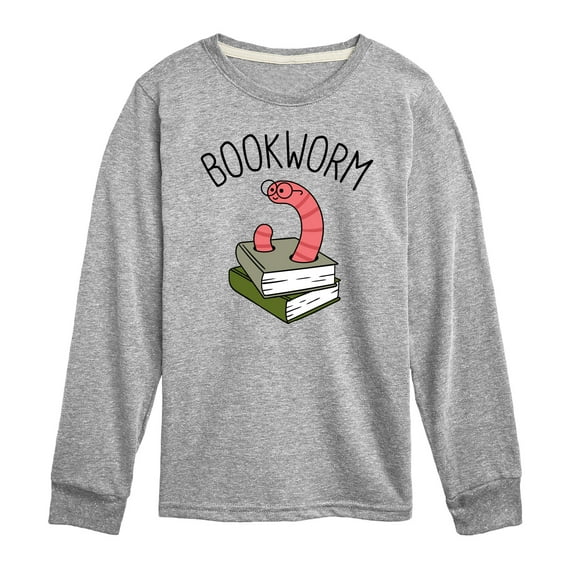 Instant Message - Bookworm - Toddler And Youth Long Sleeve Graphic T-Shirt