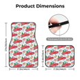 thumbnail image 5 of Fuzoiu Watercolor Red Truck And Fir Tree Print Carpet Floor Mats for Car,Car Foot Mat Set,Universal Fit 4 Piece Mat Pad Set,Fits Most Cars Trucks Vans Sedans SUV Auto Carpet Mat Se, 5 of 7
