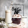 thumbnail image 2 of Topper para cupcakes LETLIMIT negro con brillo 30 piezas 5 cm, 2 of 7