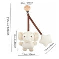 thumbnail image 2 of Organic Cotton Rattles, Baby Colored Cotton Soothing Bed Hangings, Plush Doll Toys,, 2 of 5