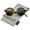 Tortoise-Gold / Brown, variant on zeroUV - Classic Semi-Rimless Metal Nose Bridge P3 Round Sunglasses 47mm - 47mm