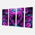 thumbnail image 2 of Purple Cold Mystical Heart - Floral Canvas Art Print, 2 of 3