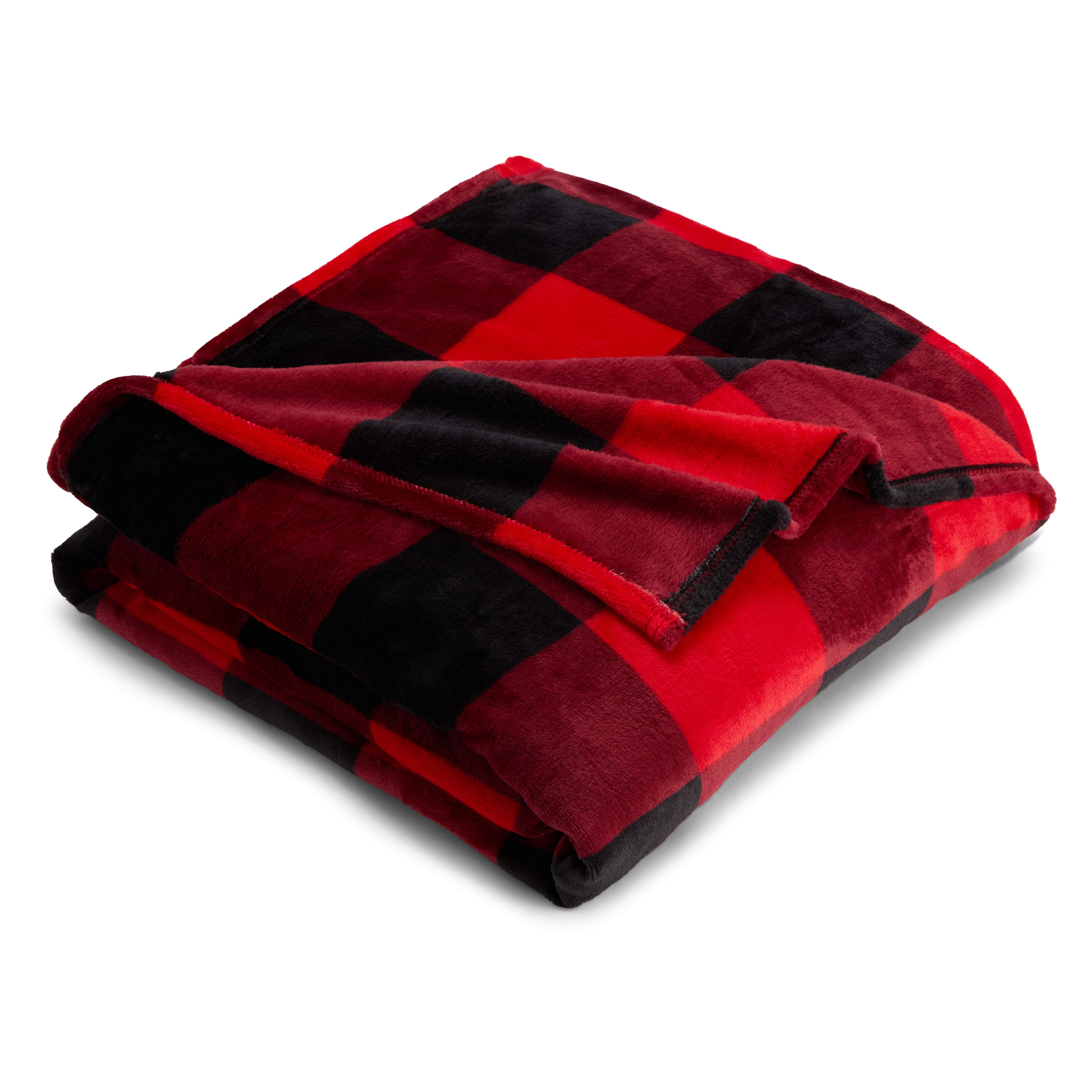 Muk Luks Luxurious and Soft Extra Large Red Family Throw Blanket