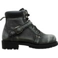 thumbnail image 3 of Ride Tecs 9143SBK-M090 6 in. Mens Stonewash Zipper Lace Boot, Black - Medium 9, 3 of 6