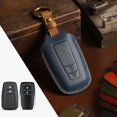 thumbnail image 1 of Car Key Fob Cover Case Protector For Toyota Camry Avalon Key Fob Cover Handmade Leather Case, 1 of 20