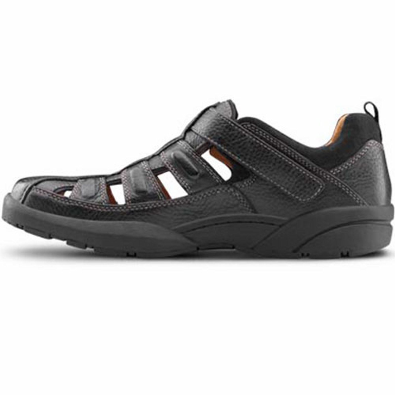 Dr. Comfort Fisherman 9820 Sandals Mens 9 Chestnut Leather Comfort Adjustable Dr Comfort Fisherman Mens Shoes Brown 9820 Diabetic Leather  main image 2