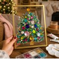 thumbnail image 3 of DIY Jeweled Christmas Tree Art Kit,Sparkling Gem and Pearl Painting Craft with Floating Display Frame,Creative Christmas Decor Kit for Adults,Handmade Holiday Gift for Craft Lovers (A3), 3 of 6