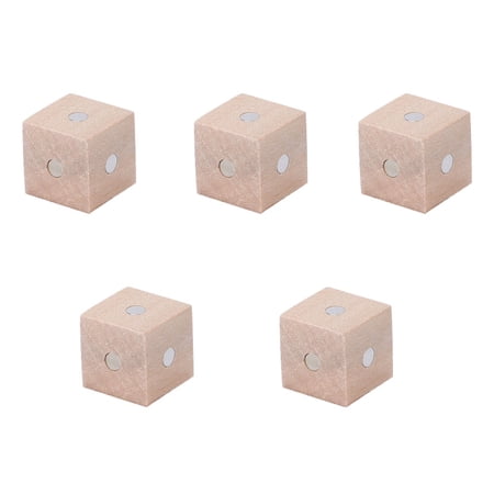 Geometry Building Blocks 5pcs Wooden Magenetic Cubic Blocks Bricks Diy ...