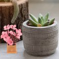 thumbnail image 4 of KAKOWELY Decoración de flores en miniatura resistente al desgaste, modelo de flor de escritorio, muñeca de resina, decoración de jarrón de flores, 4 of 5
