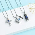 thumbnail image 3 of 3 Pack Cylinder Cross Heart Cremation Jewelry for Ashes 3 Pieces Urn Necklace for Women Men Loved One Keepsake Memorial Mini Urn Holder, 3 of 7