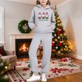 thumbnail image 2 of Piuwrlz Toddler Sweatsuits Sets 2pcs Girls Jogger Set Pocket Christmas Round Neck Sweats and Sweatpants Gray Size 4 Years, 2 of 9