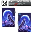 thumbnail image 2 of Allytech iPad mini 5 Case, iPad mini 1 2 3 4 Case, Slim Fit Flip Multi Angle Stand Smart Cover Auto Sleep Wake Shockproof Protection Anti-scratch Case for Apple iPad mini 1 2 3 4 5 - Wolf, 2 of 7