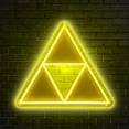 thumbnail image 1 of Letrero LED de neón Triforce Saiwalk, regulable por USB, decoración para juegos, 1 of 7