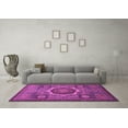 thumbnail image 3 of Ahgly Company Indoor Rectangle Oriental Purple Modern Area Rugs, 7' x 9', 3 of 4