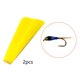 thumbnail image 4 of 2 piezas de materiales para atar moscas, cebo Artificial para atar moscas, suministros de fibras de nailon para moscas Amarillo kusrkot Materiales para señuelos de pesca, 4 of 7