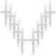 thumbnail image 2 of 10 colgantes de acero inoxidable en forma de cruz, accesorios para la creación de joyas DIY para collares y pulseras (plateado), 2 of 7