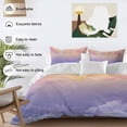 thumbnail image 3 of 3 Piece Cloud in the Sky Sunset Duvet Cover Set Queen Size, Microfiber Comforter/Quilt Cover with Corner Ties and 2 Pillowcases, Mountain Nature All Season Soft Bedding with Zipper Closure, 3 of 8