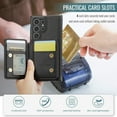 thumbnail image 6 of For Samsung Galaxy S22 Ultra S22Plus S22  Phone Case Wallet Case with Card Holder Magnetic For Samsung Galaxy S22 Ultra Leather Phone Cases, 6 of 12