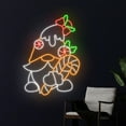 thumbnail image 2 of Handmadetneonsign Christmas Gnome Neon Sign, Merry Christmas Gnome Led Sign, Gnome Neon Light, 2 of 5