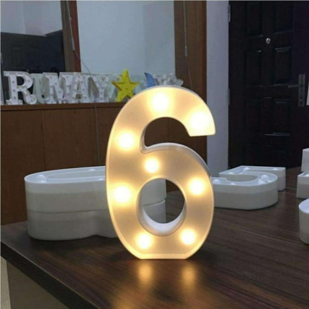

AMZER® Digit Shape Decoration Light Dry Battery Powered Warm White Standing Hanging Light